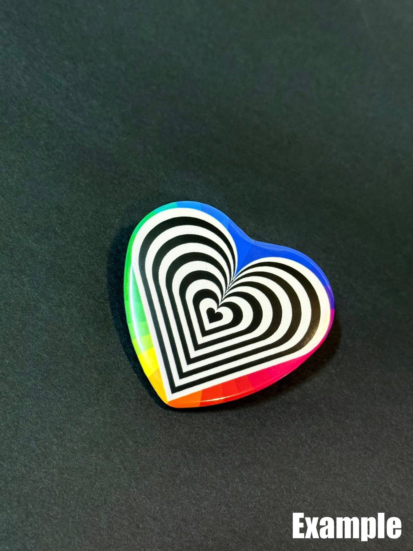 Heart Custom "Your Design" Pinback Buttons