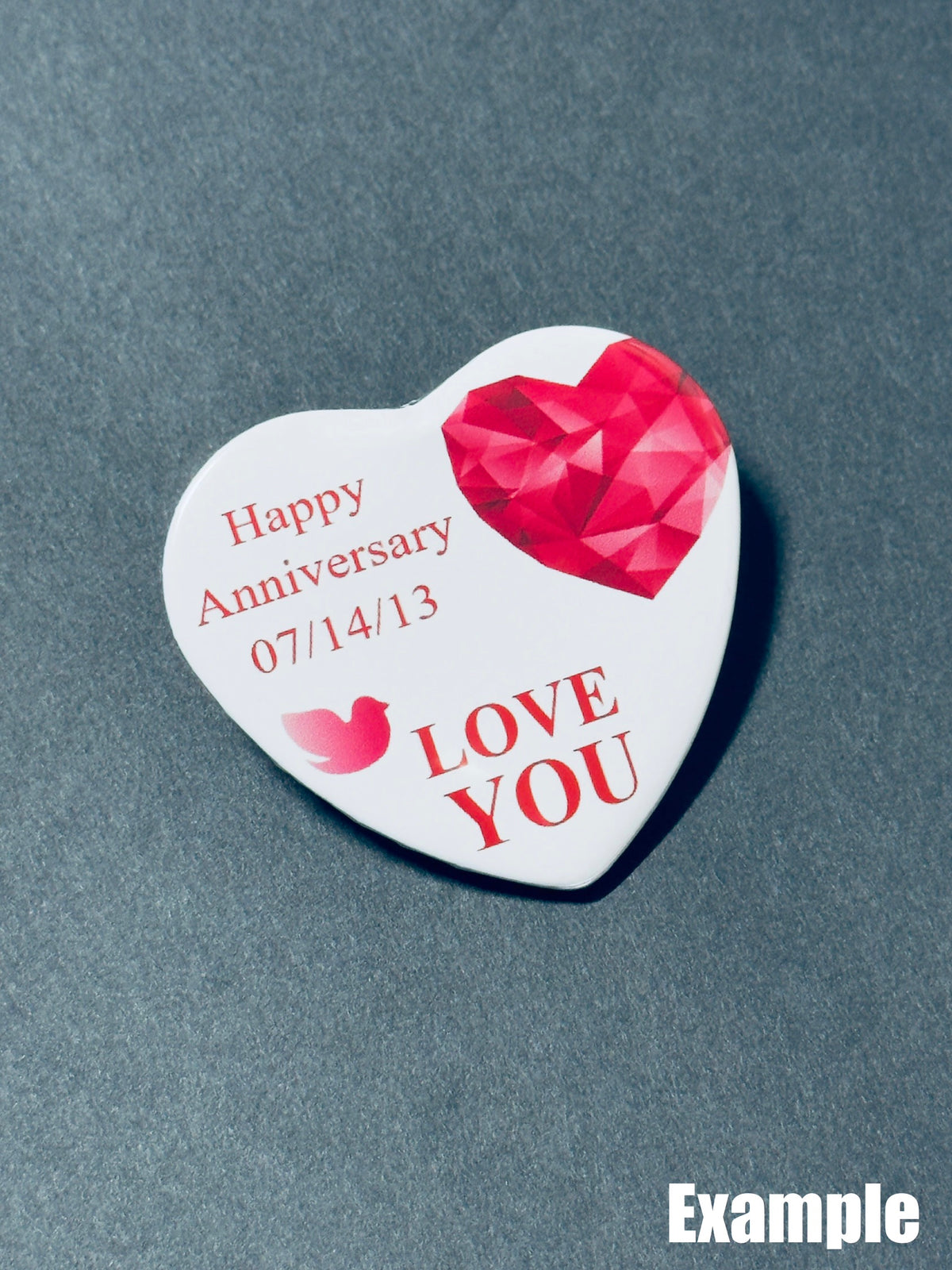 Heart Custom "Your Design" Pinback Buttons