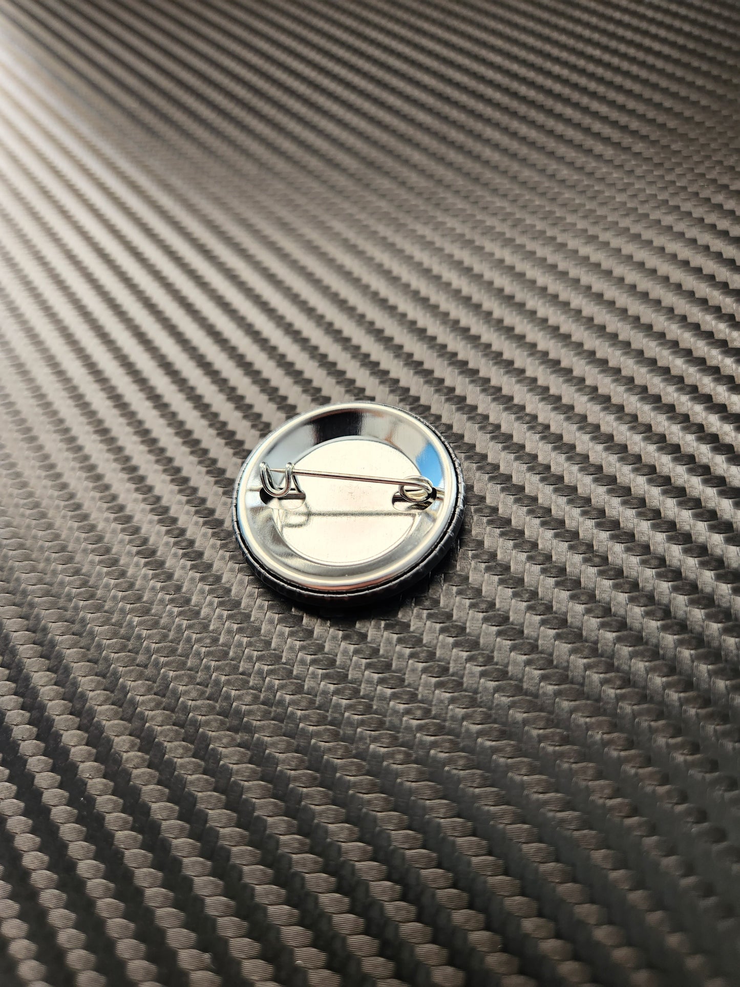 1.25" Clear Iridescent Custom Pinback Buttons