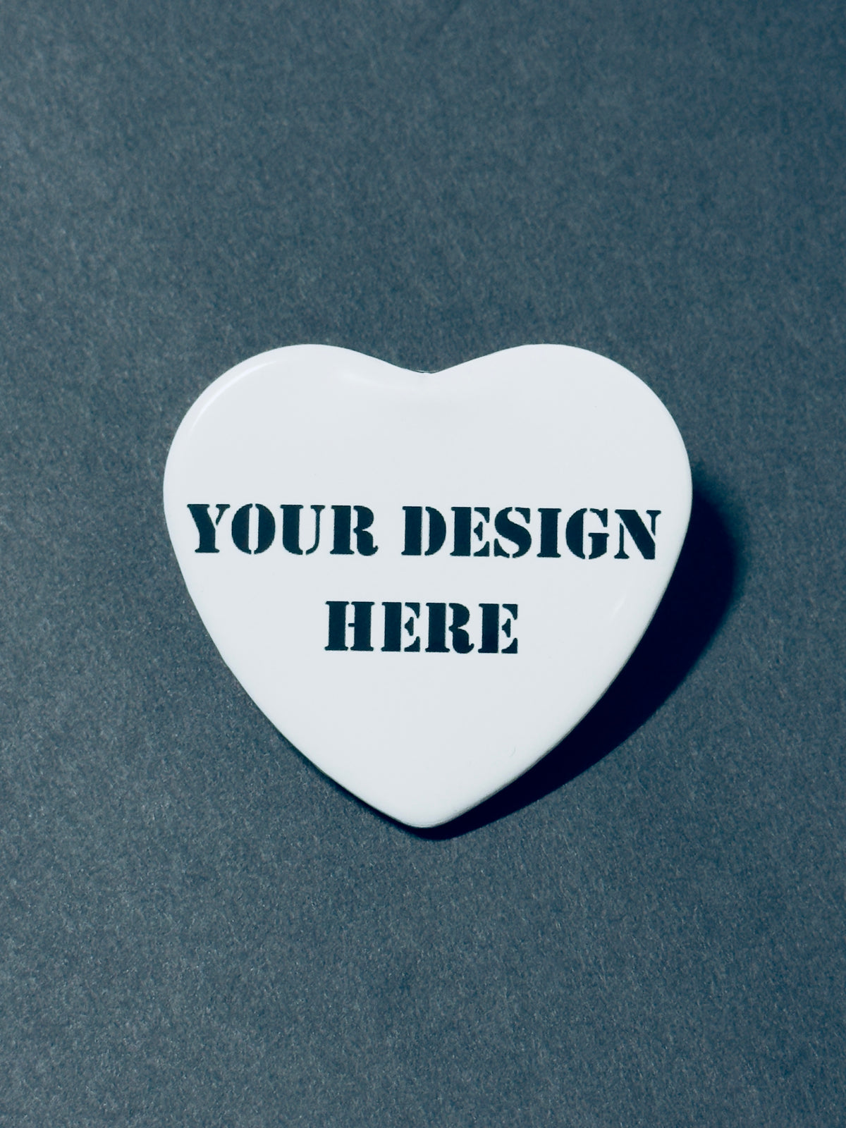 Heart Custom "Your Design" Pinback Buttons