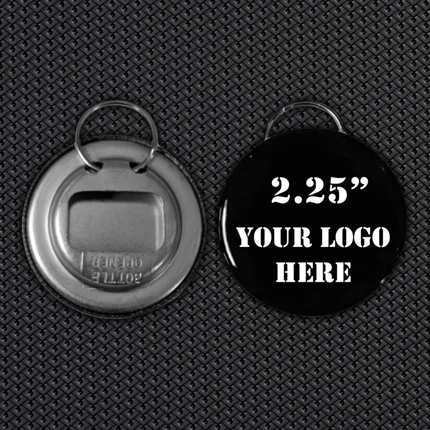 2.25" Custom Bottle Opener with Key Chain