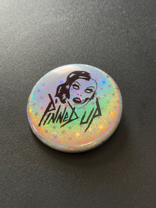 1.75" Holographic Stars Custom Pinback Buttons