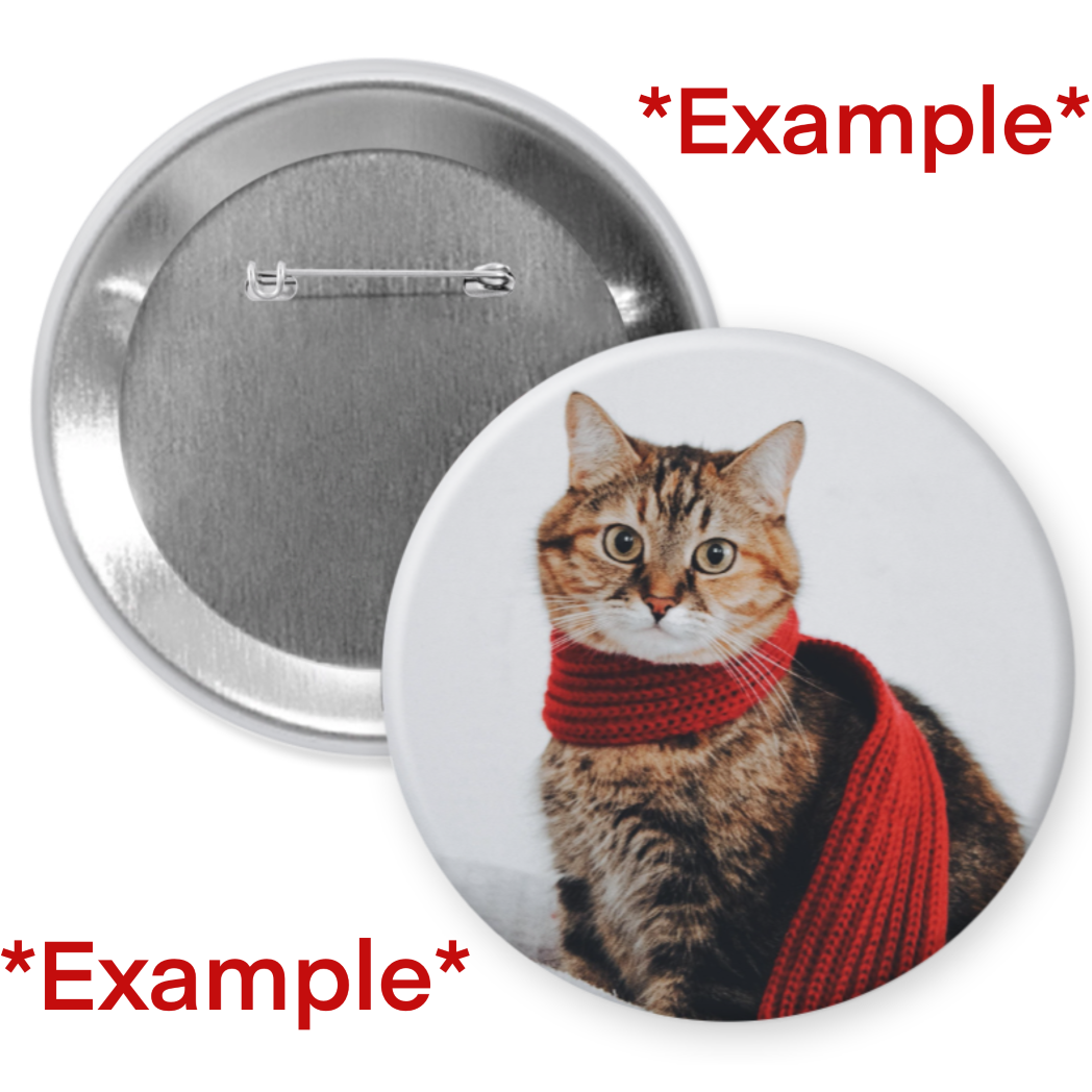 3.5" Standard Custom Pinback Buttons