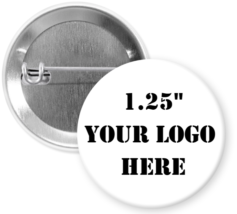 1.25" Standard Custom Pinback Buttons