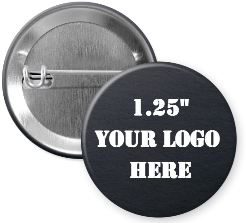 1.25" Matte Finish Custom Pinback Buttons