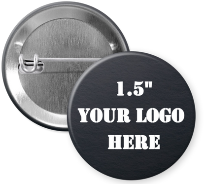 1.5" Matte Finish Custom Pinback Buttons