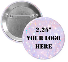 Load image into Gallery viewer, 2.25&quot; Stars Holographic Custom Pinback Buttons
