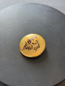 1.5" Metallic Gold Custom Pinback Buttons