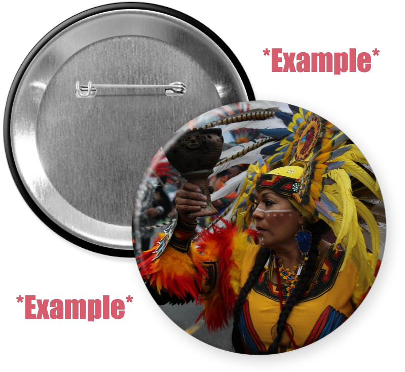 3.5" Standard Custom Pinback Buttons