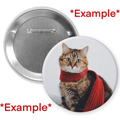 3.5" Standard Custom Pinback Buttons