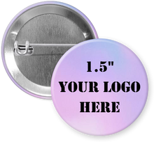 Load image into Gallery viewer, 1.5&quot; Clear Holographic Custom Pinback Buttons
