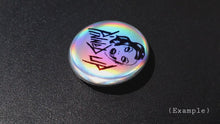 Load and play video in Gallery viewer, 1.25&quot; Matte Holographic Custom Pin (1 button)

