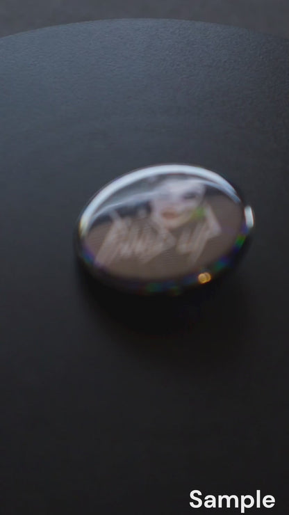2.25" Shatter Iridescent Custom Pinback Buttons