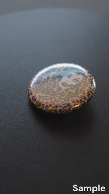 2.25" Shatter Iridescent Custom Pinback Buttons