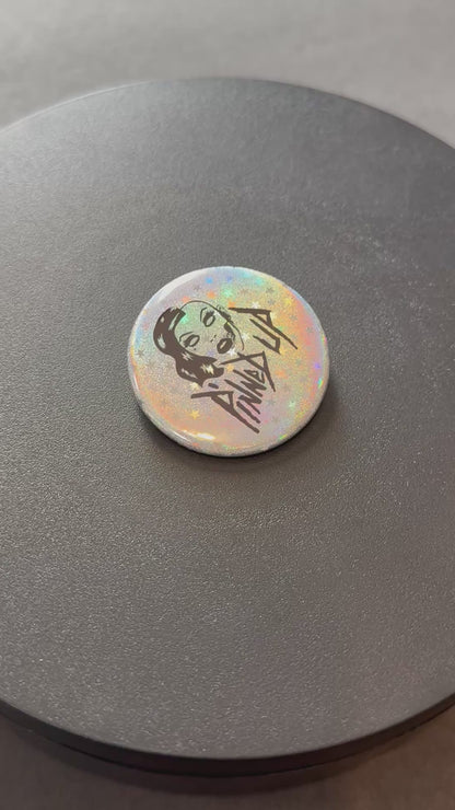 1.25" Holographic Stars Custom Pinback Buttons