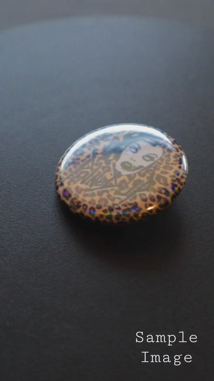 1.25" Shatter Iridescent Custom Pinback Buttons