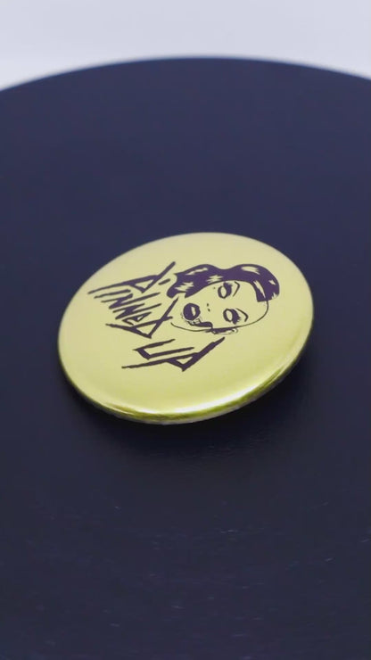 1.25" Metallic Gold Custom Pinback Buttons