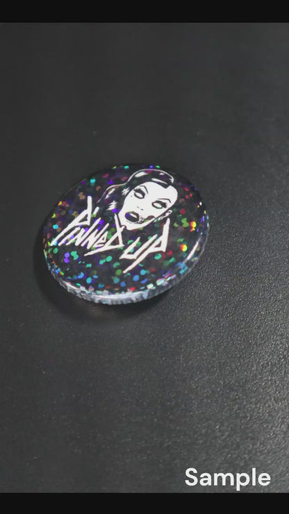 2.25" Dot Iridescent Custom Pinback Buttons