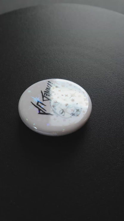 1.75" Star Iridescent Custom Pinback Buttons