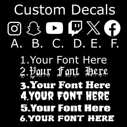 Create Your Own Custom Vinyl Lettering Decal