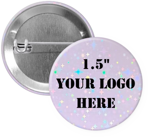 1.5" Star Holographic Custom Pinback Buttons