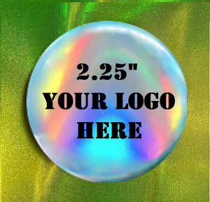 2.25" Holographic Custom Pins (1-5 Images)